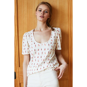 Emerson Fry AVA BLOUSE SUNBATHING BEAUTIES Large